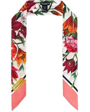 Dolce & Gabbana Silky Scarves - Rouge