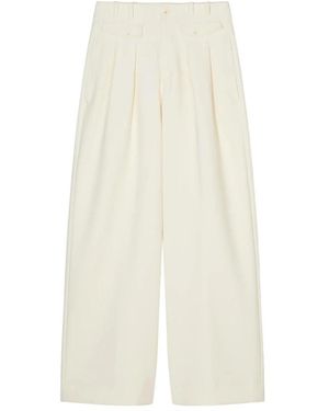 Closed Wide Trousers - Bianco