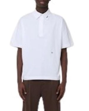 Rhude Tops ,Wit ,Katoen Ss Jersey Polo Shirt