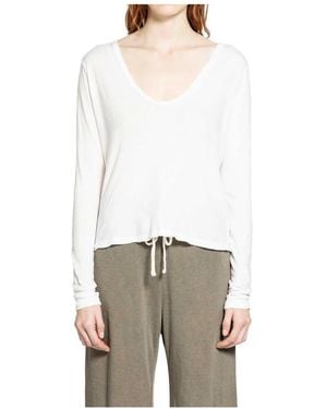 James Perse Long Sleeve T-Shirts - Gray