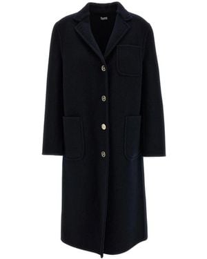 Thom Browne Single-Breasted Coats - Black