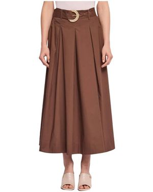 GAUDI Midi Skirts - Brown