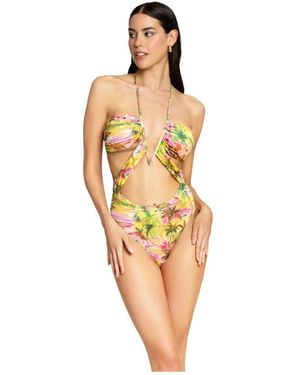 4giveness Eden Soul Monokini - Geel