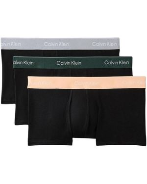 Calvin Klein Icon Cotton Stretch 3-Pack Low Rise Trunk - Zwart
