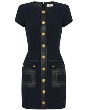 Elisabetta Franchi Short Dresses - Blue
