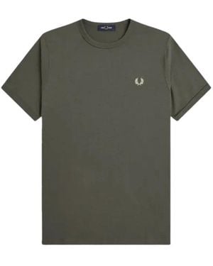 Fred Perry Ringer T-Shirt - Grün