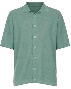 ATOMOFACTORY Knit Button-Front Shirt - Grün