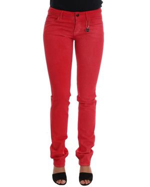 CoSTUME NATIONAL Skinny Jeans - Rojo
