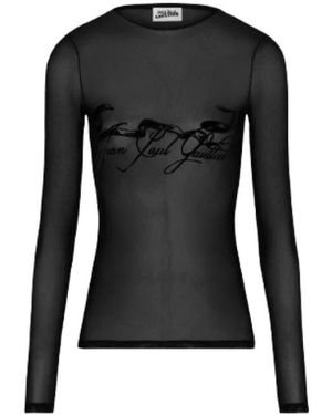 Jean Paul Gaultier Long Sleeve Tops - Black