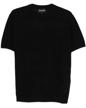 Emporio Armani Round-Neck Knitwear - Black
