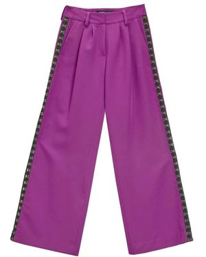 Just Cavalli Wide Trousers - Purple