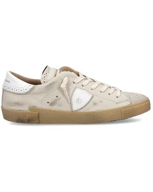 Philippe Model Schoenen ,Wit ,Katoen Prsx Tennis