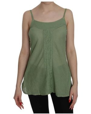 Pink Memories Sleeveless Tops - Verde