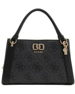 Guess Karnilla Logo Satchel - Zwart