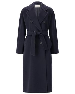 Max Mara Belted Coats - Blue