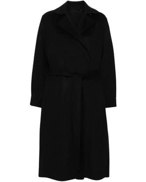 KENZO Belted Coats - Negro