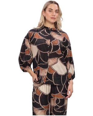 Summum Bluse All Over - Schwarz