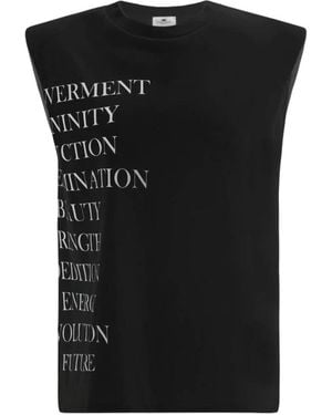 Elisabetta Franchi Sleeveless Tops - Black