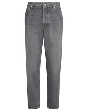 Brunello Cucinelli Slim-Fit Jeans - Gris
