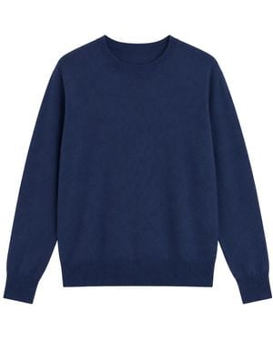 Kangra Rundhalsausschnitt Strick - Blau