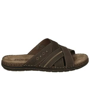 Rohde Braune Herrensandalen