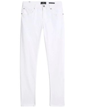 7 For All Mankind Slim-Fit Jeans - White