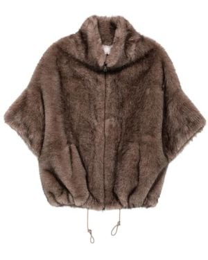 VALENTINI 1972 Faux Fur & Shearling Jackets - Marrone