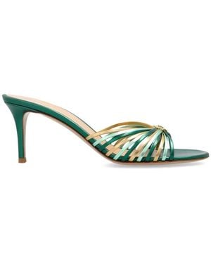 Gianvito Rossi Schoenen ,Groen ,Leer Vyna Muiltjes Met Hak