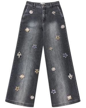Munthe Wide Jeans - Grigio
