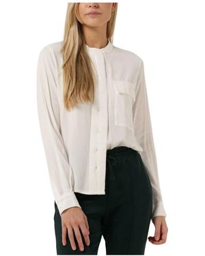 Simplee Evia Lyocel Bluse Weiß - Natur