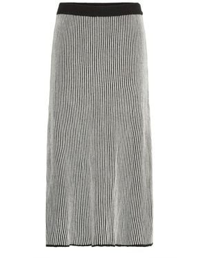 Ichi Maxi Skirts - Grey