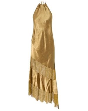 Pinko Kleedjes ,Midi Jurk - Metallic