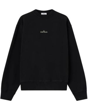 Stone Island Hoodies & Sweatvesten ,Zwart ,Sweatshirt Stone H26