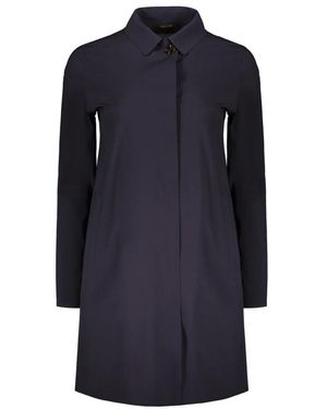 Moorer Single-Breasted Coats - Bleu