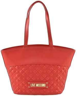 Love Moschino Tote Bags - Red
