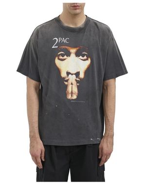 SAINT Mxxxxxx Schwarzes 2Pac T-Shirt - Grau