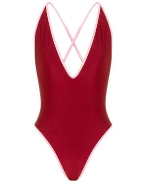 Moschino Badmode ,Rood ,Lycra Monokini