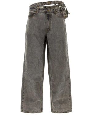 Y. Project Multi Waistband Jeans - Grijs