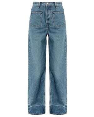 Samsøe & Samsøe Wide Jeans - Bleu