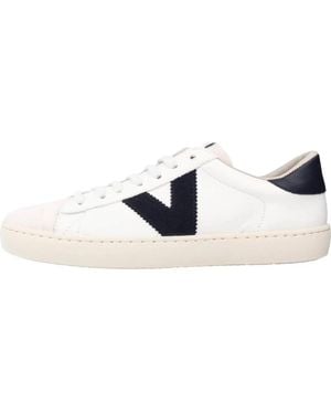 Victoria Schoenen ,Wit ,Leer Deportivo Lona Sport - Blauw
