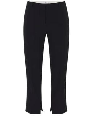 Elisabetta Franchi Cropped Trousers - Zwart