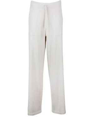 Eleventy Gebreide Broek - Grijs