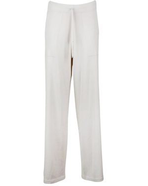 Eleventy Gebreide Broek - Grijs