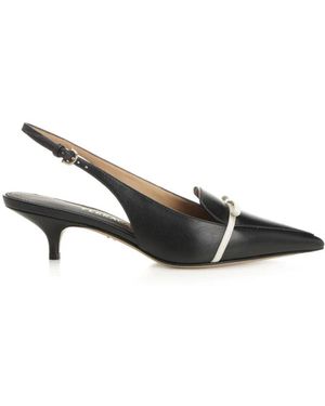 Ferragamo Mini Bow Slingback - Zwart