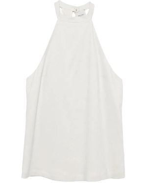 Alysi Sleeveless Tops - Blanco