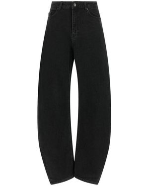 ROTATE BIRGER CHRISTENSEN Wide Jeans - Black