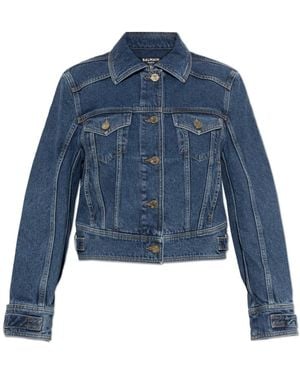 Balmain Denim Jackets - Azul