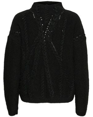 My Essential Wardrobe Round-Neck Knitwear - Noir
