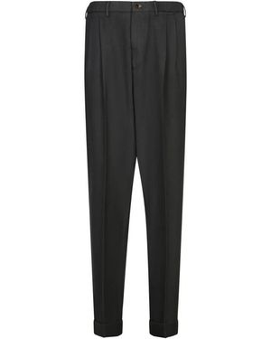 Dell'Oglio Schwarze slim-fit hose