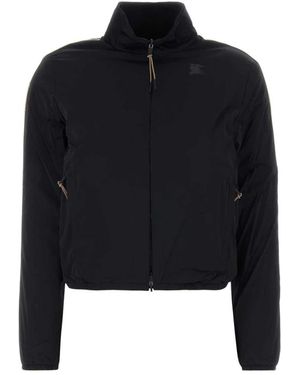 Burberry Jassen ,Zwart ,Nylon Omkeerbaar Stretch Nylon Jack